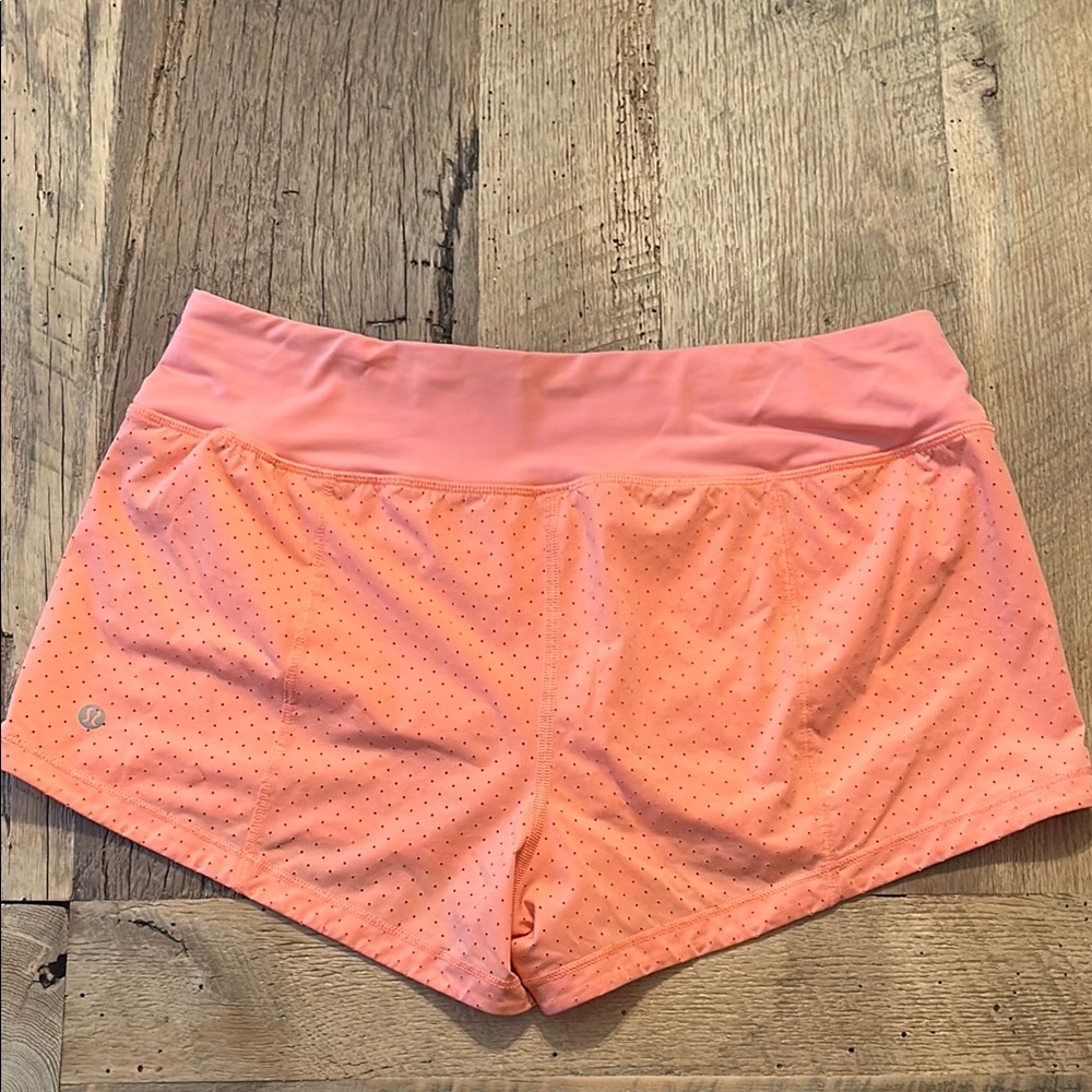 Lululemon Athletica Coral Athletic Shorts
